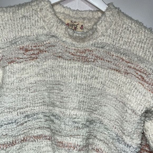 NWT Hippie Rose Ivory  Striped Sweater Medium Style PF9S20698 - Picture 8 of 17
